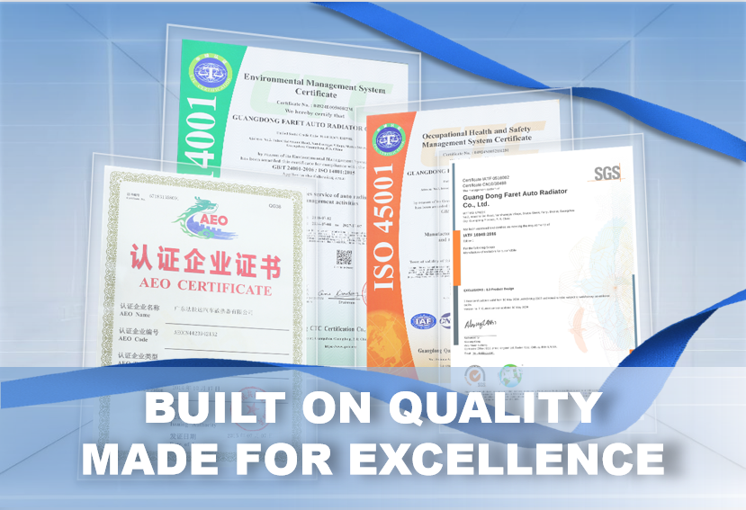 Built on QUALITY, Made for excellence. 